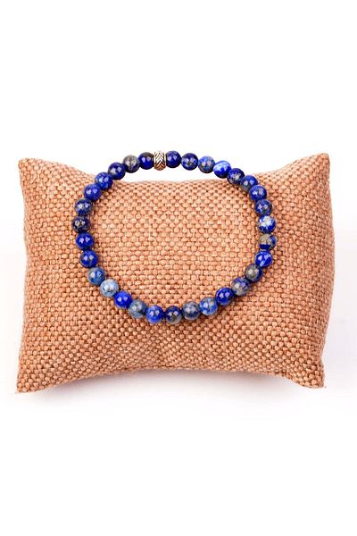 Taş Sandığı Lapis Lazuli Stone Bracelet - 6 Mm