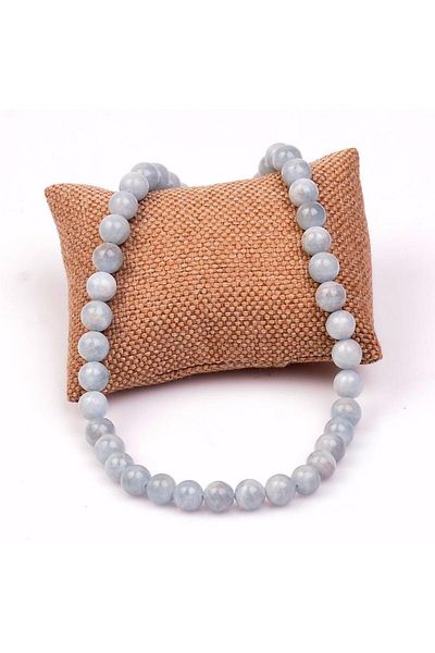 Taş Sandığı Unisex Aquamarine Stone String Necklace