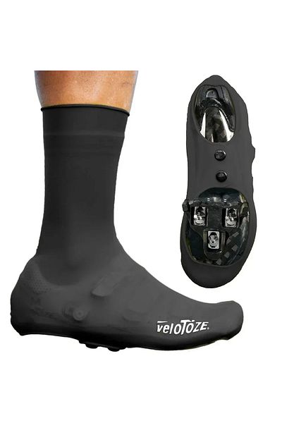 Choice 38-43 A قماش هوائي يقلل من السحب، غطاء حذاء سيليكون طويل، يغطي أحذية ركوب الدراجات على الطرق المقاومة للماء