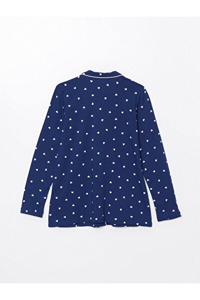 LC Waikiki LCW DREAM Baskılı Gömlek Yaka Baskılı Hamile Pijama Takımı