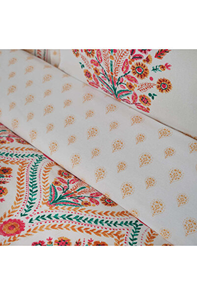 Karaca Home Carmenta, 100% Turkish Cotton Duvet Cover Set, Single, Multi