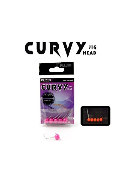 Fujin Curvy Pink Glow Jig Head