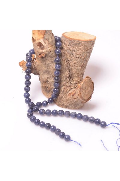 Taş Sandığı 8 mm Sapphire Stone String