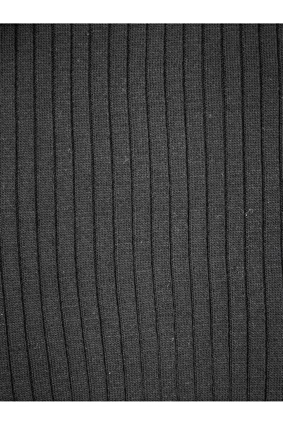 Modamorfo Double Pocket Corded Fabric Knitwear Set -Black