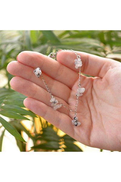 Taş Sandığı Moon Stone Bracelet – With Non-Tarnish Chain