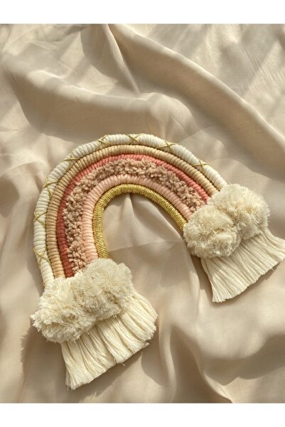 Makromedebulusalm Makrome Gökkuşağı, Duvar, Kapı Süsü,bebek Odası Süsü, Gökkuşağı Kapı Süsü,oda Süsü