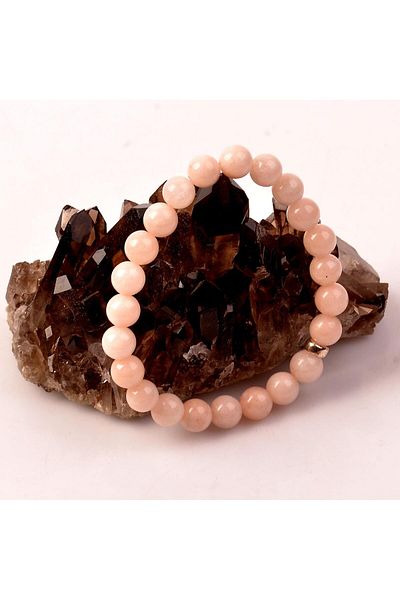 Taş Sandığı Morganite Stone Bracelet (8 Mm)