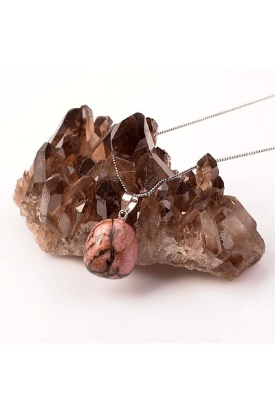 Taş Sandığı Rhodonite Stone Necklace