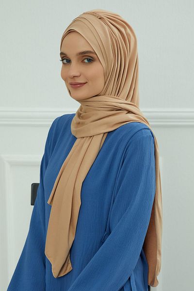 Aisha's Design شال قطني ممشط عملي - زخرفة متقاطعة متعددة، PS-41