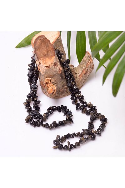 Taş Sandığı Obsidian Stone Broken Stone String