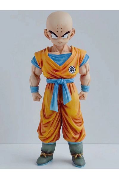 BANDAI 19cm Krillin 19cm Anime Dragon Ball Z Figure Z Fighters Krillin Figure PVC Collectible Model Toys Gi