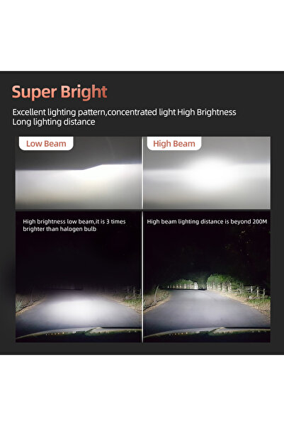 Choice H11 قطعتان من مصابيح H11 12 فولت 9005/HB3 9006/HB4 H1 H4 H7 H13 9004 9007، 25000 لومن 180 وات، مصابيح LED فائقة السطوع للسيارة H