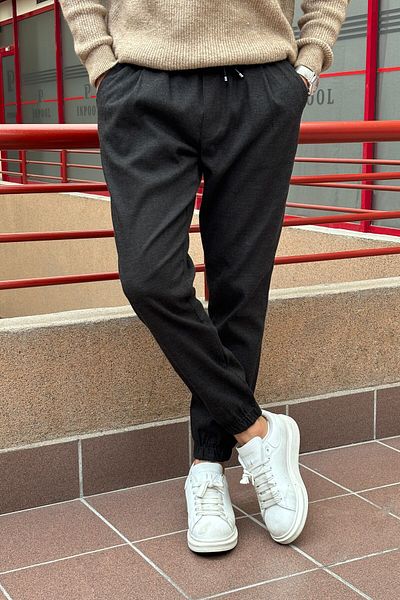 inpool Old Money Culture - Standard-Fit Trousers with Waist and Leg Laces and Pleat Detail