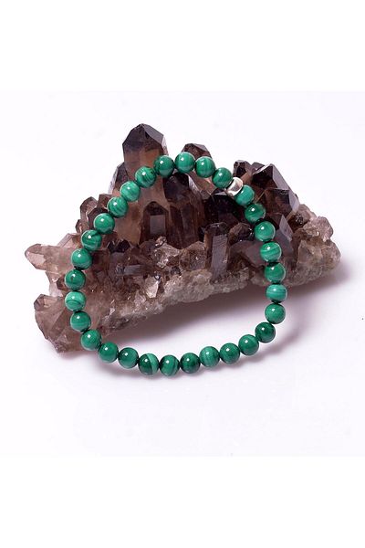 Taş Sandığı Malahit Stone Bracelet - 6 Mm