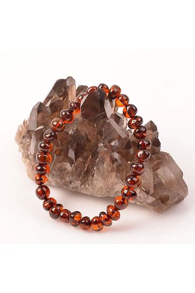 Taş Sandığı Adult Bracelet - Fire Color Drop Amber