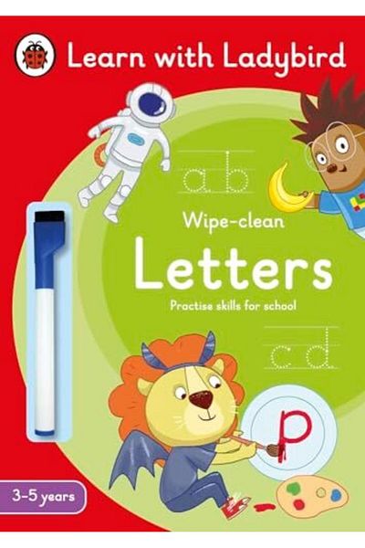 Penguin Books Letters: A Learn with Ladybird Wipe-Clean Activity Book 3-5 years: Ideal for home learning (EYFS)