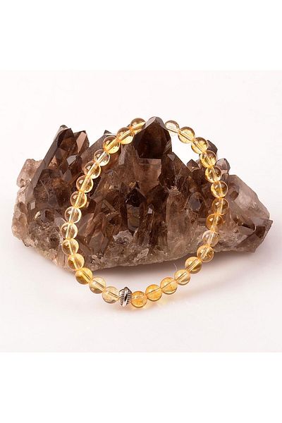 Taş Sandığı Citrine Stone Bracelet (6 Mm)