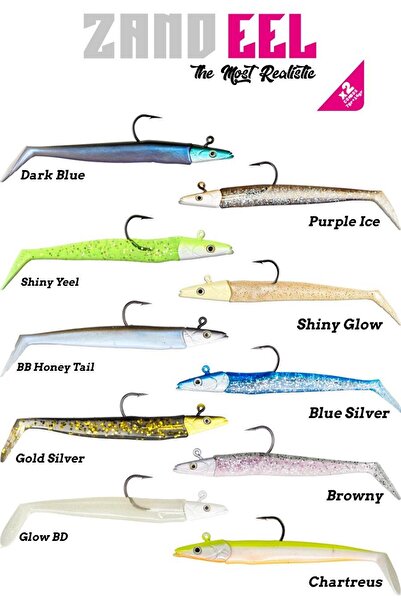 Fujin Zand Eel 11cm 7gr-14gr Double Body+Head Silikon Balık Glow BD