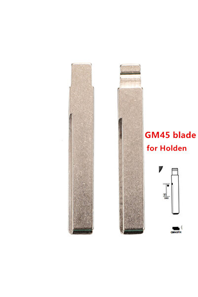 Choice 10 قطع Y-28# GM45 شفرة مفتاح ريموت معدنية غير مقطوعة فارغة لسيارات GM Holden من أجل keydiy KD xhorse VVDI JMD