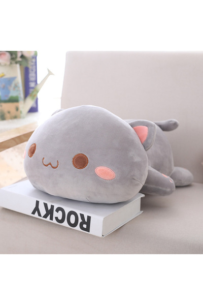Choice Gray Kawaii Lying Cat Plush Toys Stuffed Cute Cat Doll Lovely Animal Pillow Soft Cartoon Cushion Kid