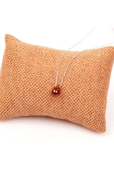 Taş Sandığı Lal Stone Silver Necklace