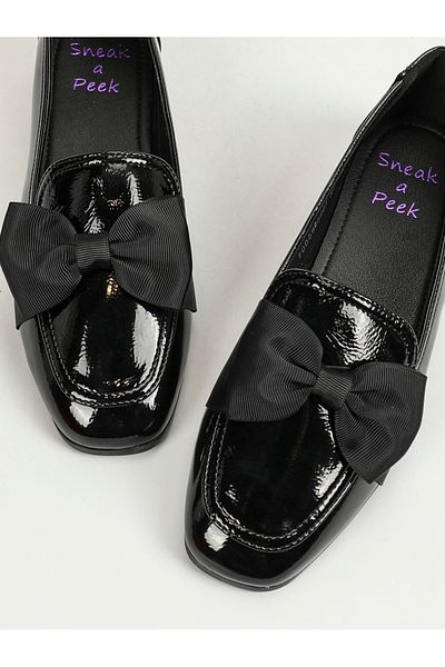 Sneak-a-Peek By Styli Bow Embellished Slip On Shoes