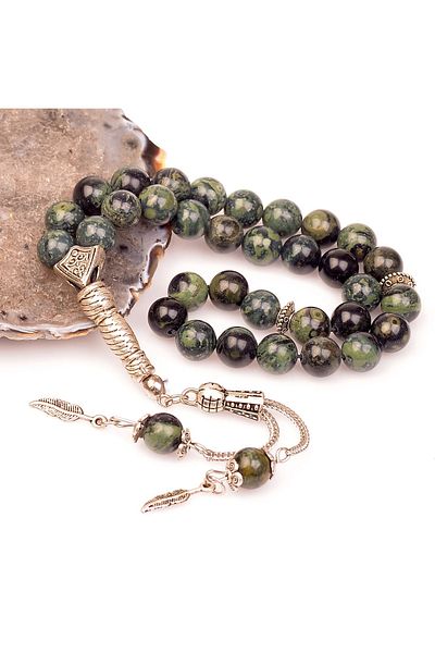 Taş Sandığı Kanbaba Jasper Stone Prayer Beads (8 mm)
