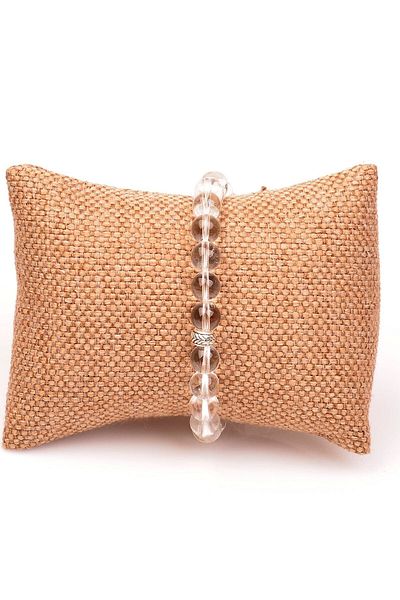 Taş Sandığı 8 Mm Crystal Quartz Bracelet