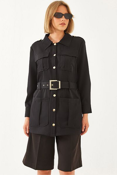 Bianco Lucci Shabby Cut Damen Cargo Jacke - MBMS020 60501020