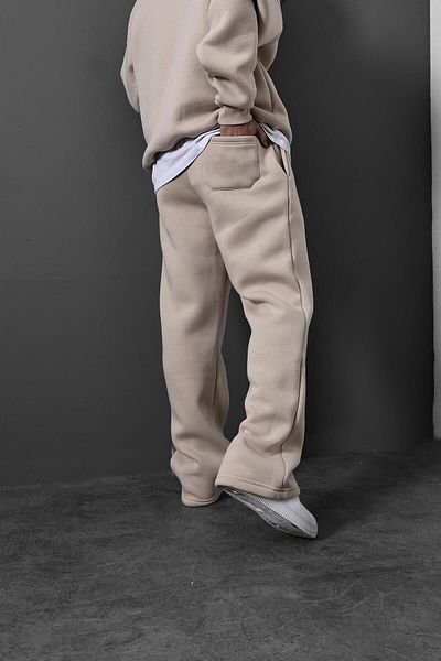 Slatra Ανδρική φόρμα μπεζ Basic Baggy Fit