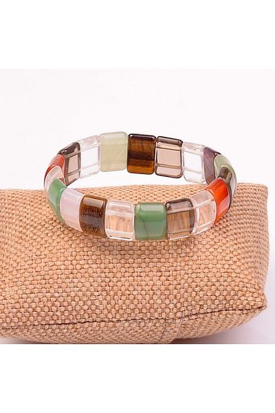 Taş Sandığı Chakra Stones Bracelet - Elastic