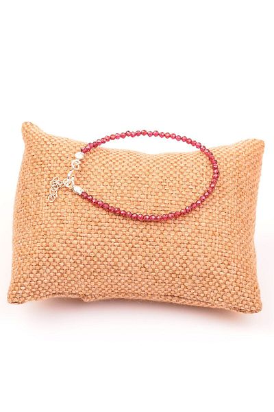 Taş Sandığı Very Thin Lal Stone Bracelet - 2.5 Mm