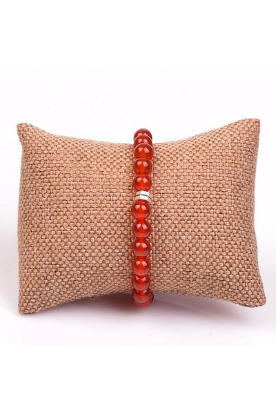 Taş Sandığı 8 Mm Red Agate Wrist Stone