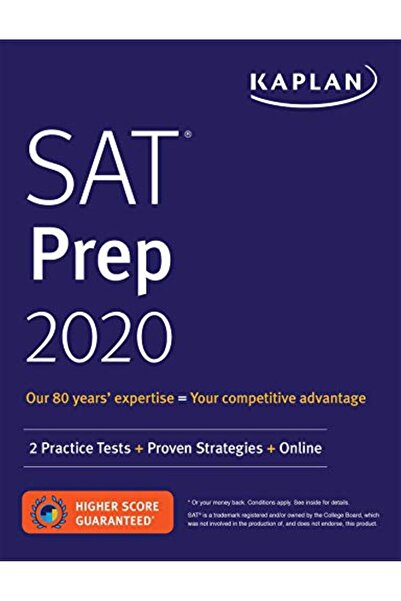 Kaplan Publishing التحضير لاختبار SAT 2020: اختباران تدريبيان + استراتيجيات م...