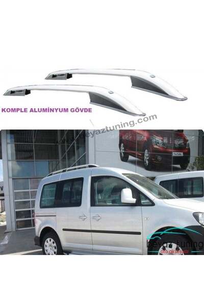 beyaztuning Volkswagen Caddy 2 Üst Port Bagaj Tavan Çıtası Gri 2010 Sonrası