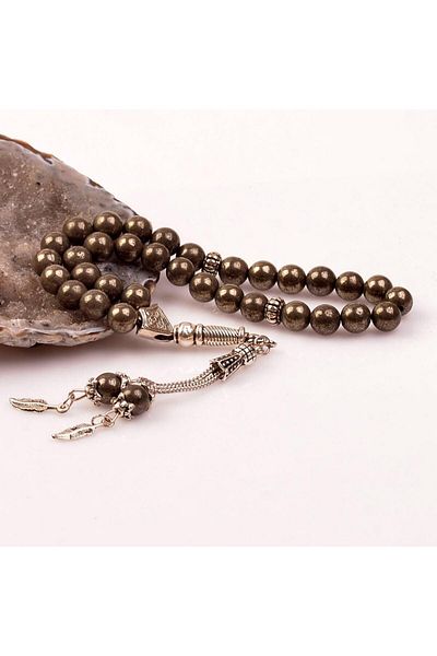 Taş Sandığı Pyrite Stone Rosary (8 Mm)