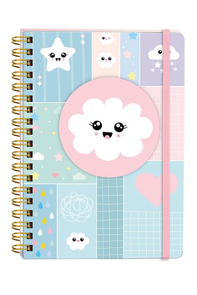 Victoria's Journals 90g 17x24 cm Spiral Notebook - 192 Sheets 96 Sheets Hard Cover