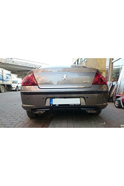 Universal Peugeot 407 Difüzör Arka Tampon Çift Egzoz Çıkışlı