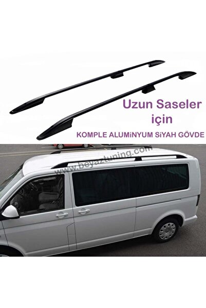 Universal Volkswagen Transporter T5-t6-t7 Üst Port Bagaj Tavan Çıtası Siyah Uzun