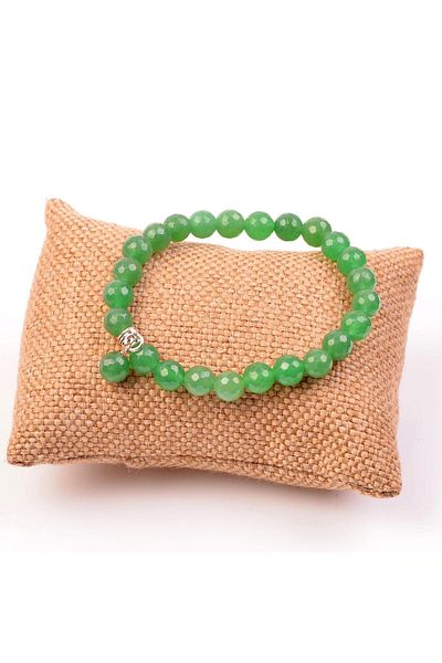 Taş Sandığı Aventurine Stone Bracelet – 8 Mm / Facet Cut