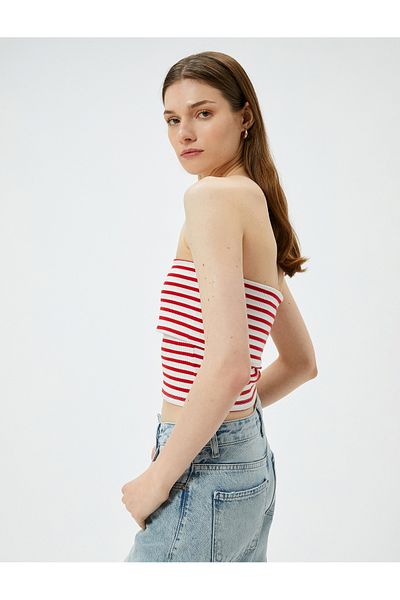 Koton Trägerloser Slim Fit – gerippt mit Detail am oberen Boden