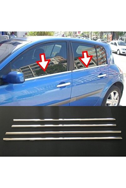 Niken Renault Megane 2 Hb Cam Çıtası Kromu Nikelajı