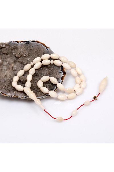 Taş Sandığı Barley Cut Pomegranate Tree Rosary (7*11 mm) Master Work