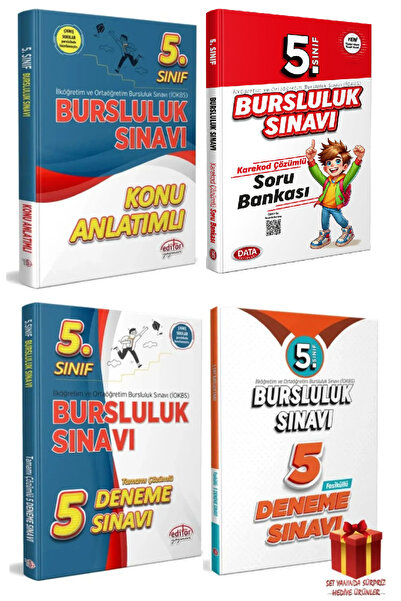 Editör Yayınevi 2024 Editör Yayınları Bursluluk Sınavı 5. Sınıf Konu Anlatım+...