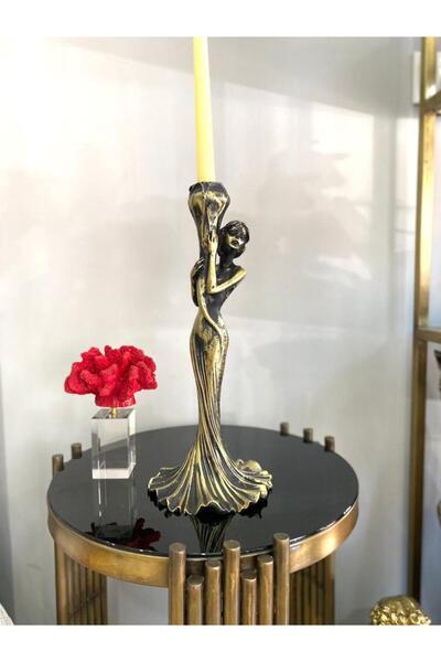 Mirsa Global Şamdan kız mumluk kadın şamdan balerin şamdan polyester