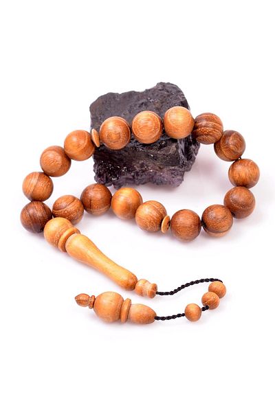Taş Sandığı Acacia Wood Ankle Length Rosary - 14 Mm Efe Rosary