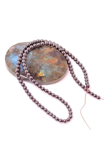 Taş Sandığı Hematite Stone String - 4 Mm