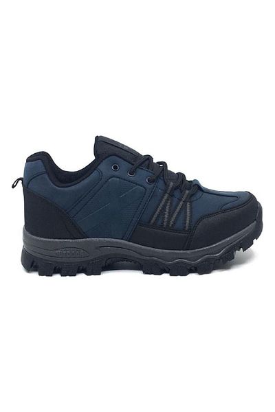 XStep Μαύρα Navy Blue Unisex Ανδρικά παπούτσια πεζοπορίας - Lace-Up Outdoor Sports Winter