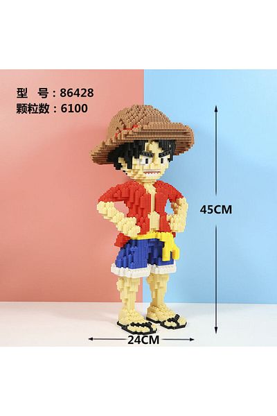 Choice A New Giant Diamond Small Particle Puzzle Toy Assembly Building Blocks Luffy Joba One Piece Series .
