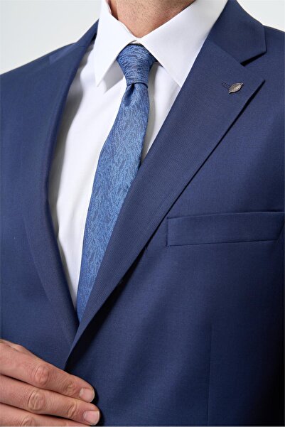 İmza Koyu Lacivert Mono Yaka 6 Drop Comfort Fit Classic Takım Elbise 1001245169